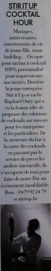 Stir it Up dans ELLE Belgique Mars 2015